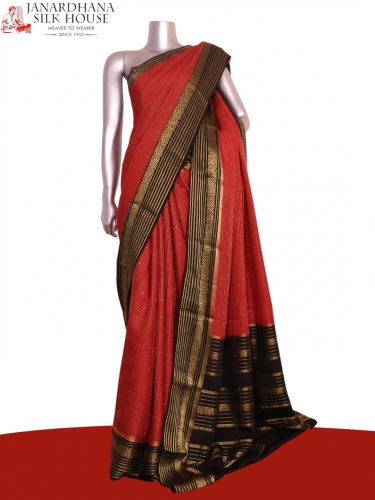 Pure Mysore Crepe Silk Saree
